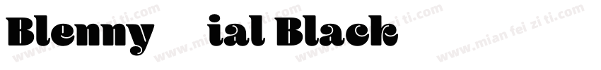 Blenny Trial Black字体转换